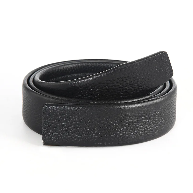 Ceinture de sauna en cuir véritable pour homme, moins automatique, version coréenne, à la mode, luxe, affaires, haute qualité, 3.5cm