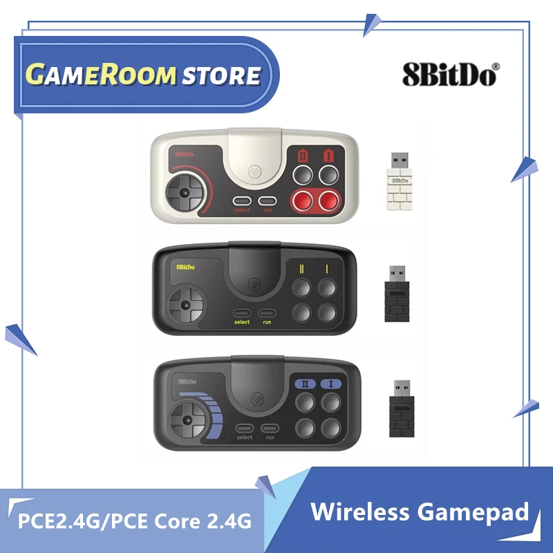 8BitDo PCE Core 2.4G Wireless Gamepad for PC Engine Mini PC Engine CoreGrafx Mini TurboGrafx-16 Mini for N- Switch Controller TG