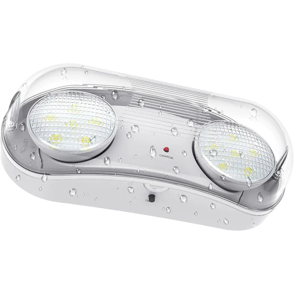 

Уличные светильники с резервным питанием от батареи, наружные светильники для выхода из помещений с проводным подключением, светодиодные светильники для влажных помещений, водонепроницаемые коммерческие светильники