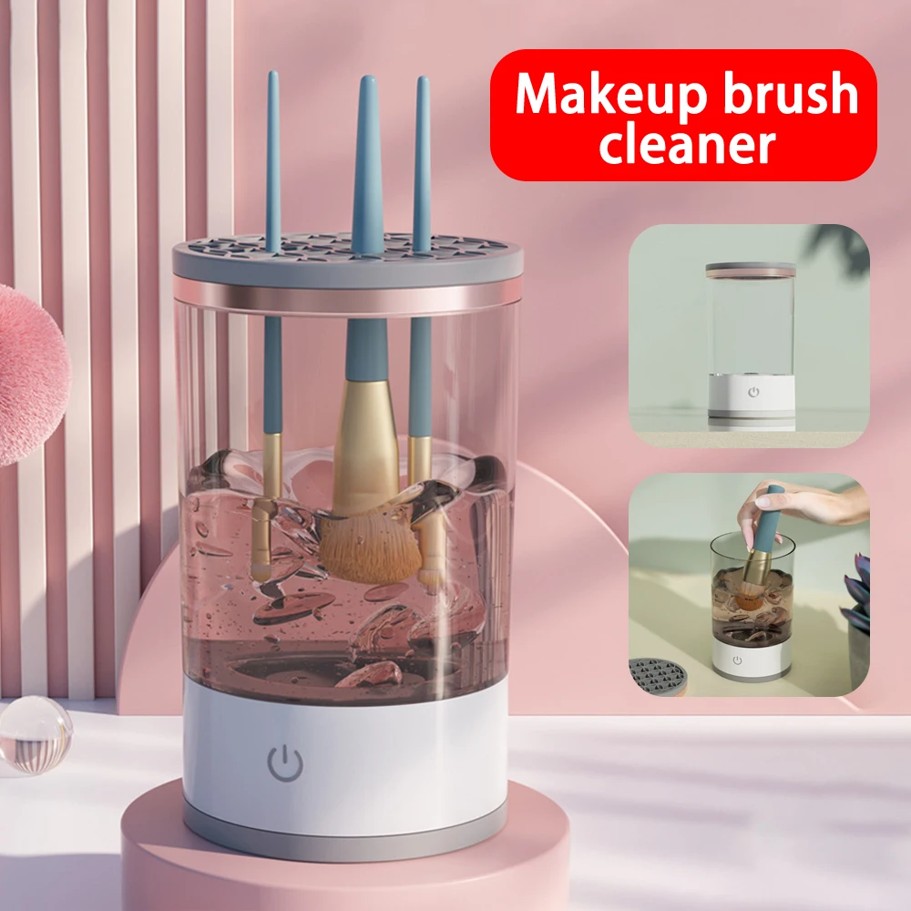 

Automatic Makeup Brush Cleaner 3 in 1 Cosmetic Automatic Spinner Cleaning Drying Machine Automatic Brush Cleaner Spinner Machine