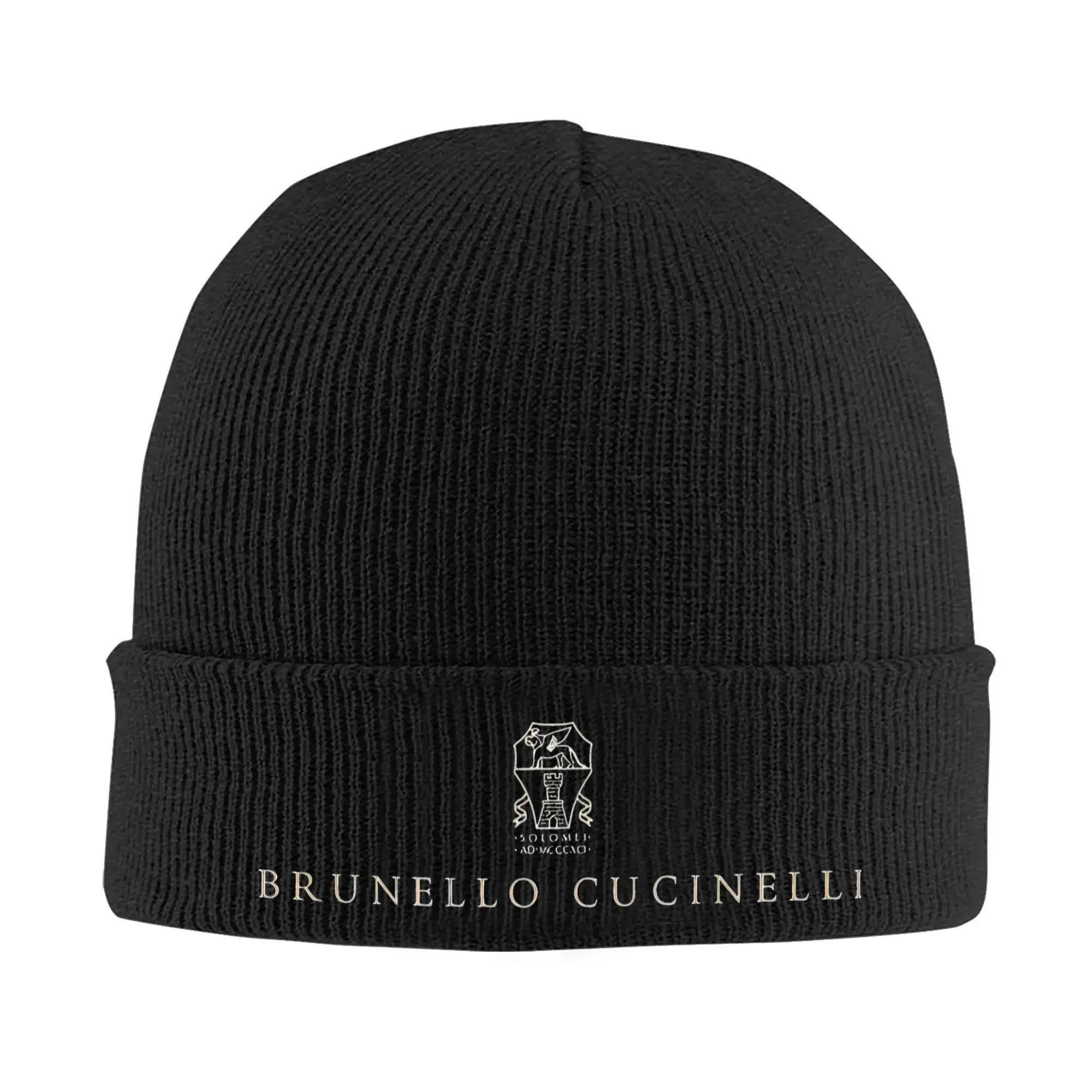 Luxury Brand Logo Knitted Hat Brunellos Beanies Autumn Winter Hats Warm Unisex New Caps for Men Women Gift