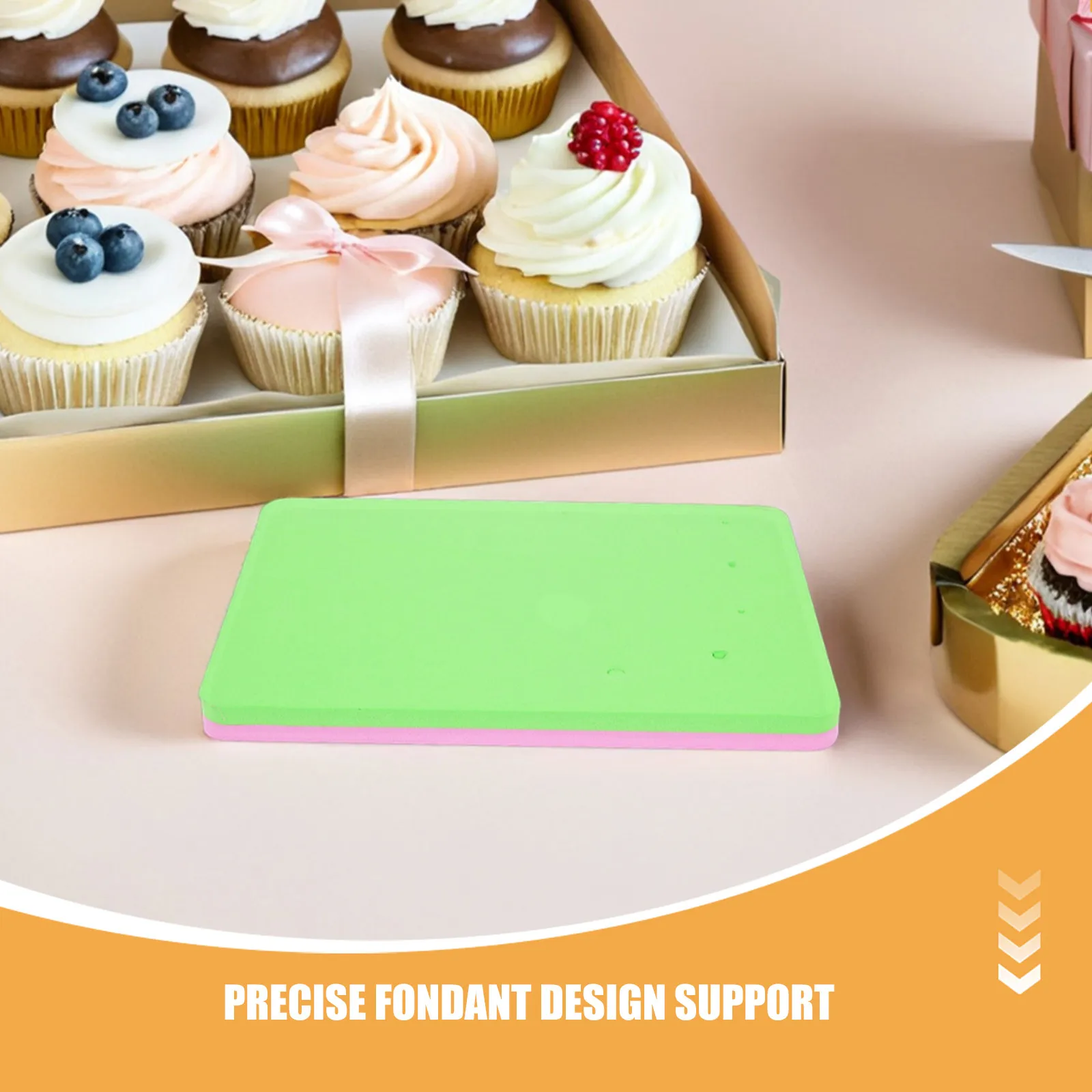 3Pcs Fondant Shaping Mat Soft Sponge Baking Mat for Fondant Cake Decoration Paste Flower Modelling Oven Safe Non Slip