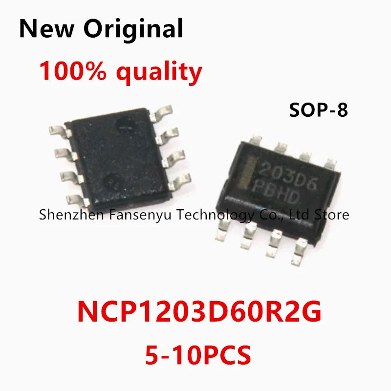 

(5-10piece)100% New NCP1203D60R2G NCP1203D6 NCP1203 203D6 sop-8 Chipset