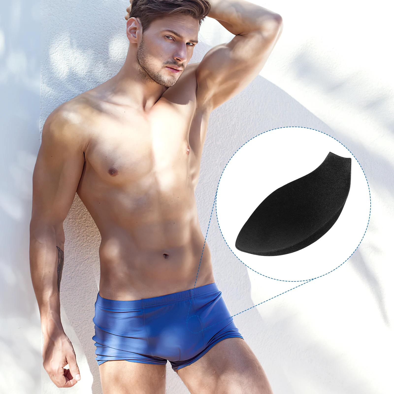 

4 pcs 'S Bulge Sponge Pads For Underwear Swim Trunks Shorts Package Pouch Support Comfortable
