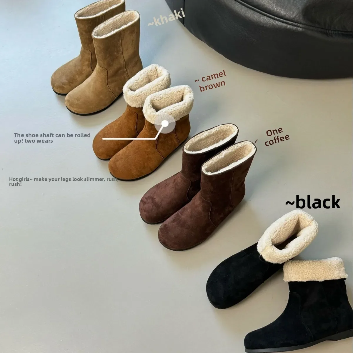 

Женские матовые зимние ботинки, теплые хлопковые ботинки с короткими рукавами и толстым флисом, уличные женские ботинки, зимние модные повседневные ботинки