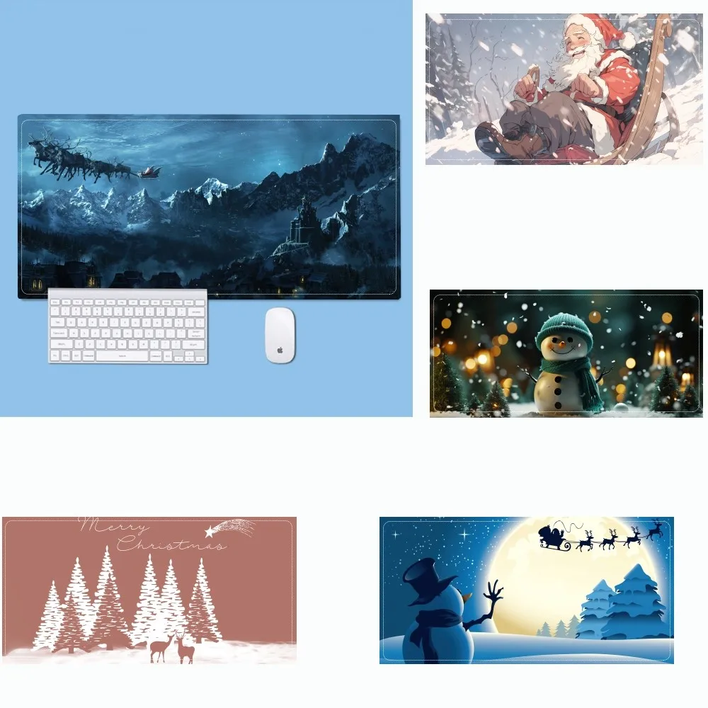 

Christmas Snowman Mousepad Mouse Pad Laptop Gaming Accessories Mousepad Large Desk Mat Computer Gamer Keyboard Rug Carpet