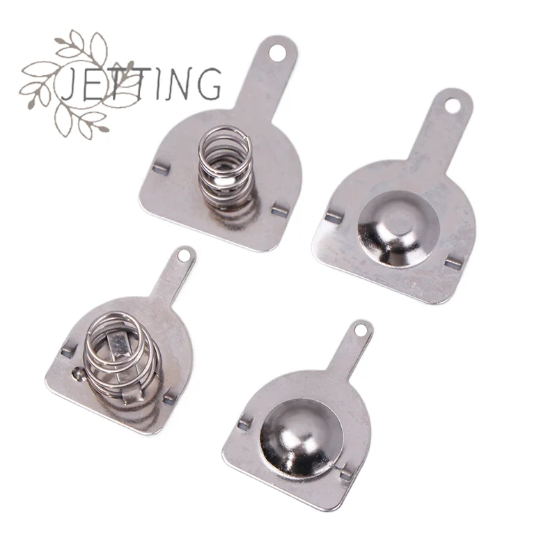 Hot 10PCS 16*16MM 18.5*16.5MM Spring Contact Sheet Battery Box Positive And Negative Single Bipolar 18650 Battery Sheet