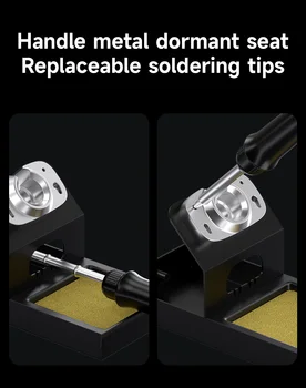 MECHANIC T12 MAX Lödstation 5s Värme 6s Smälta Digital display med en knapptryckning Konstant temperatur Lödkolvssats Reparationsverktyg 8 best sales Mechanic t12 - №3