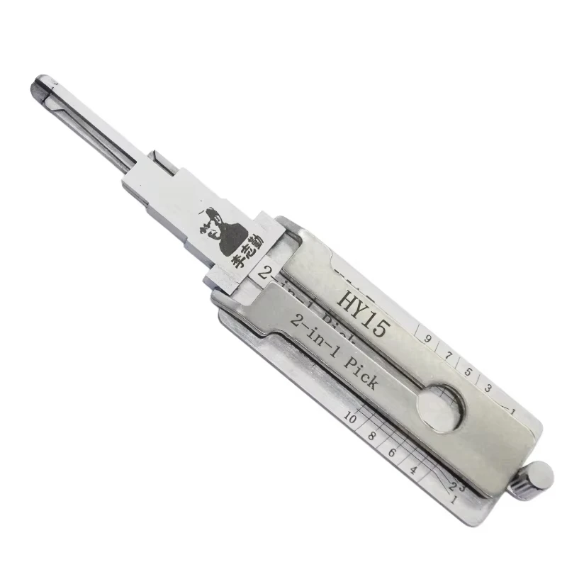 Original Lishi HY15 2-in-1 Schlosserwerkzeug Schlossöffner & Decoder Flachfräser für Hyundai/Kia Modelle – Detail 1