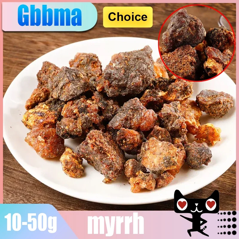 Natürliches Myrrheharz, hochwertiger Weihrauchrohstoff, 10–50 g, zum Selbermachen, kombiniert mit Weihrauch, um duftenden Pulverduft herzustellen