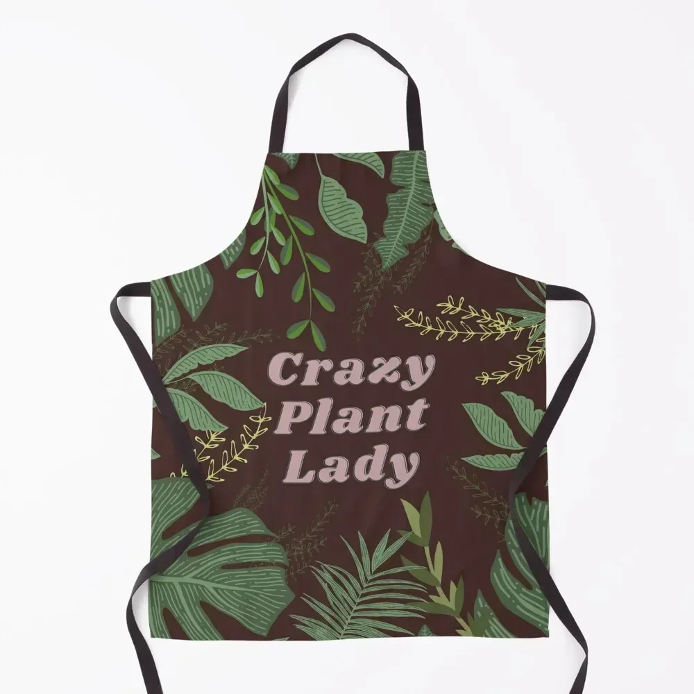 

Crazy Plant Lady Apron Men gift Woman Kitchens japanese style kitchen item Apron
