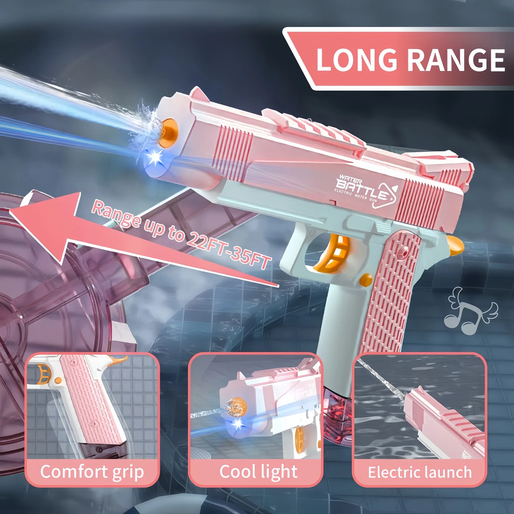 Electric Continuous Firing Wat - Water Gun Soaker recension och pris