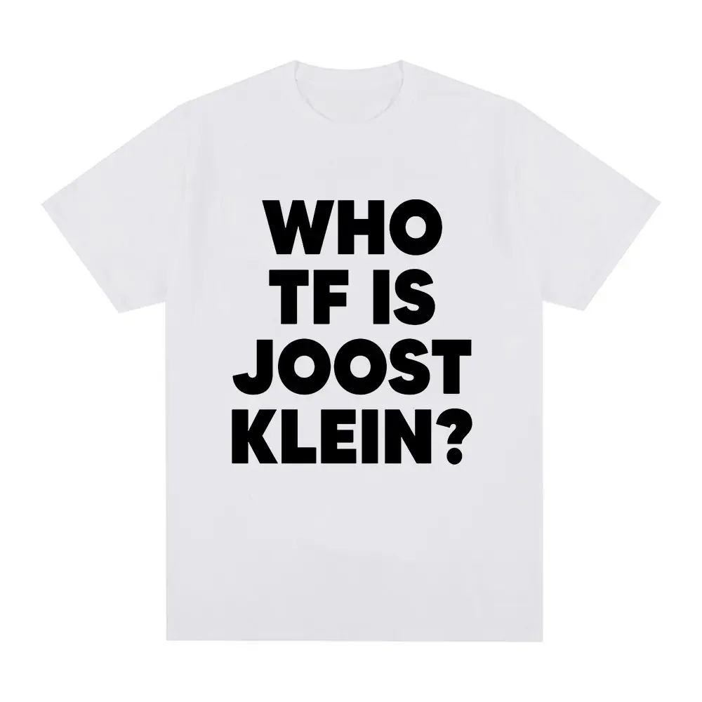 Who Tf Is Joost Klein T-shirt Europapa Eurovision Harajuku Retro Tshirt Casual Summer Short Sleeved Harajuku Streetwear
