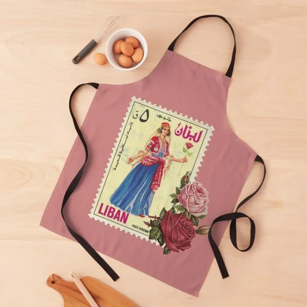 Lebanese Costume Stamp Apron Kitchen Things Cleaning Products For Home Apron