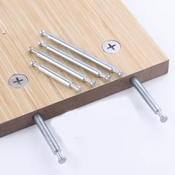 20Pcs Double Ended Eccentric Cam Wheel Connecting Bolt Dowel Knock Down Cabinet Furniture Panel Joint Doweled Connector