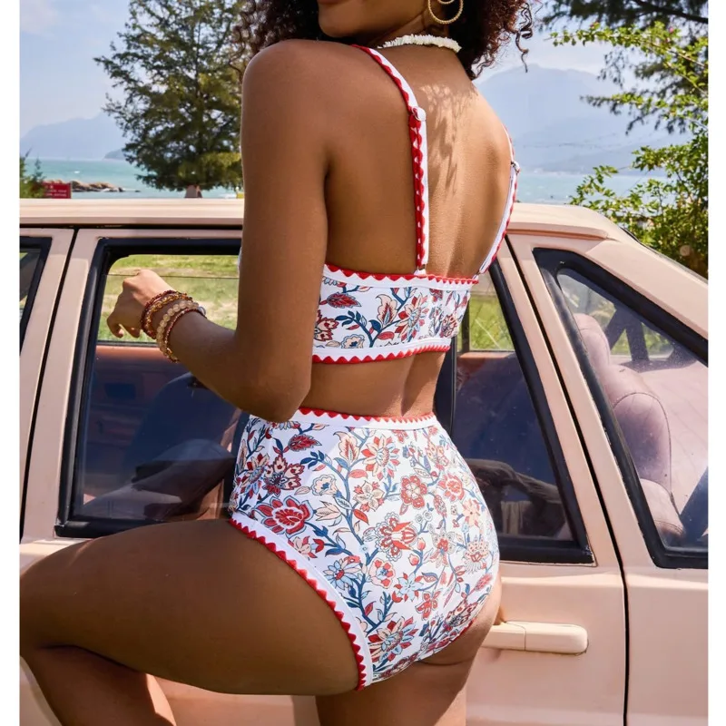 New Sexy Bikinis Print Swimsuits Women's Swimwear Push Up Female Beach Swim Wea… - Image 3