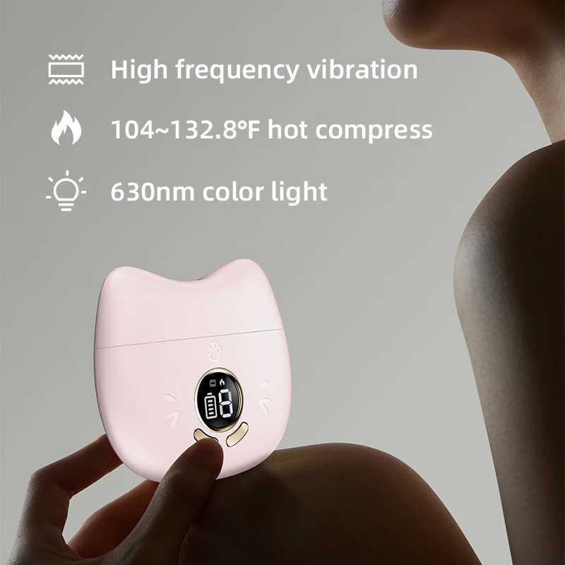 เครื่องมือนวด Gua Sha แสงสีแดงสําหรับการดูแลผิว ของขวัญเทศกาลในอุดมคติและการสหายการเดินทางสําหรับการเดินทางเพื่อธุรกิจ