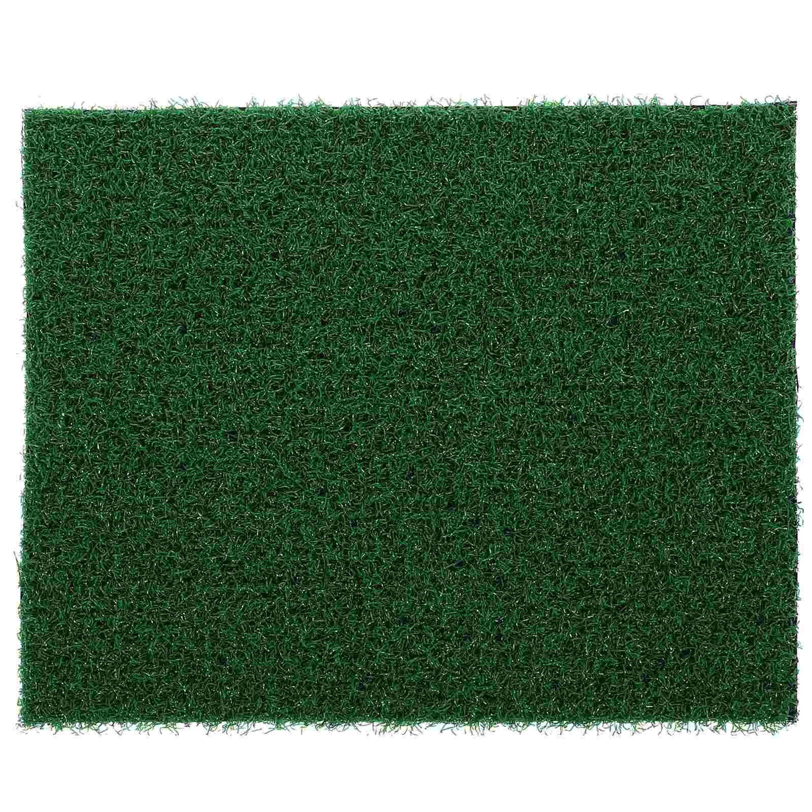 

Tank Artificial Turf Mat Square Container Fake Lawn Dark Green Grass for Garden