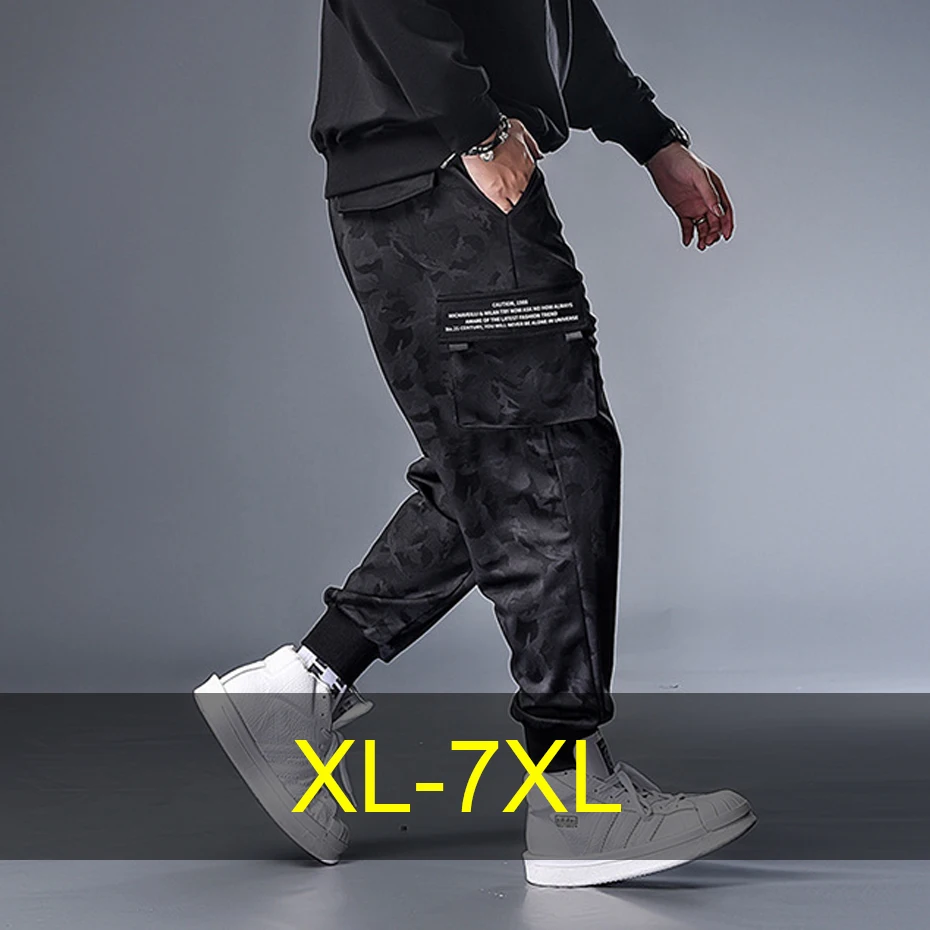 

Camouflage Jogger Pants Men Plus Size 7XL Fashion Casual Camo Track Pants Elastic Waist Trousers Male Big Size 7XL