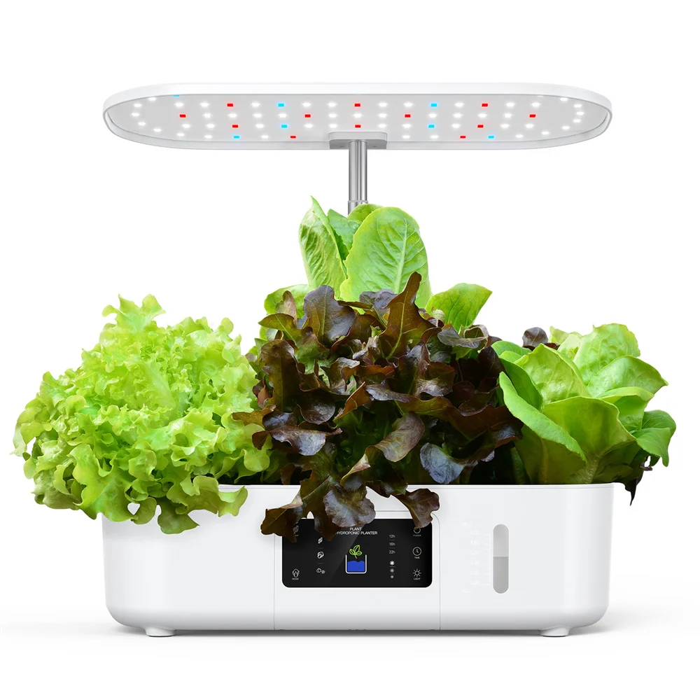 Plant Hydroponics System Growing Indoor Garden LED Light Smart Planting Machine Self Watering Indoor Home Gardening Planter