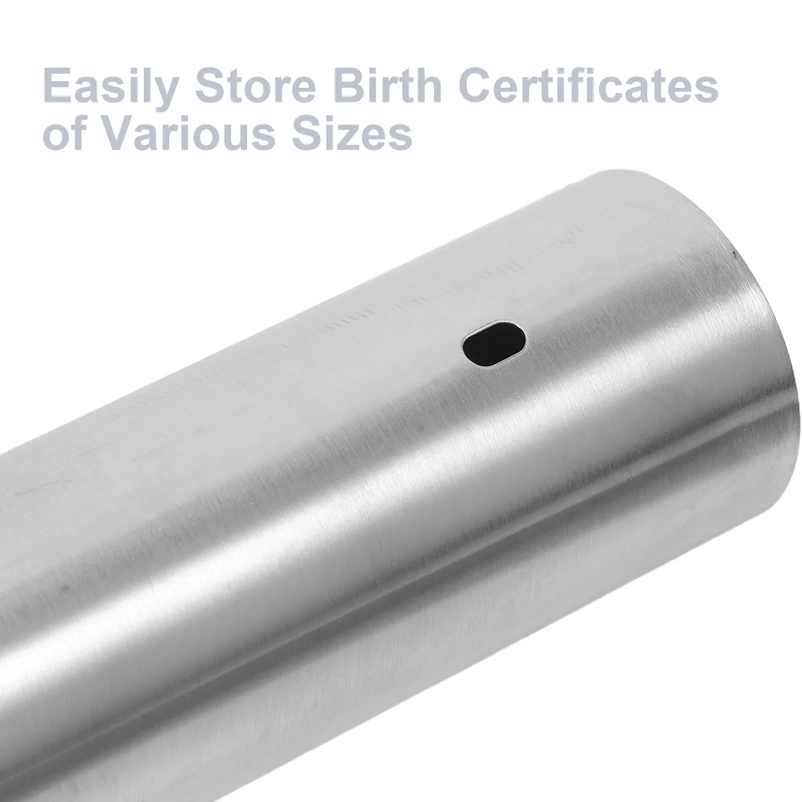 2Pcs Birth Certificate Holder Cylinder Box Universal Size Waterproof Document Tube Organizer Travel Diploma Storage Tube