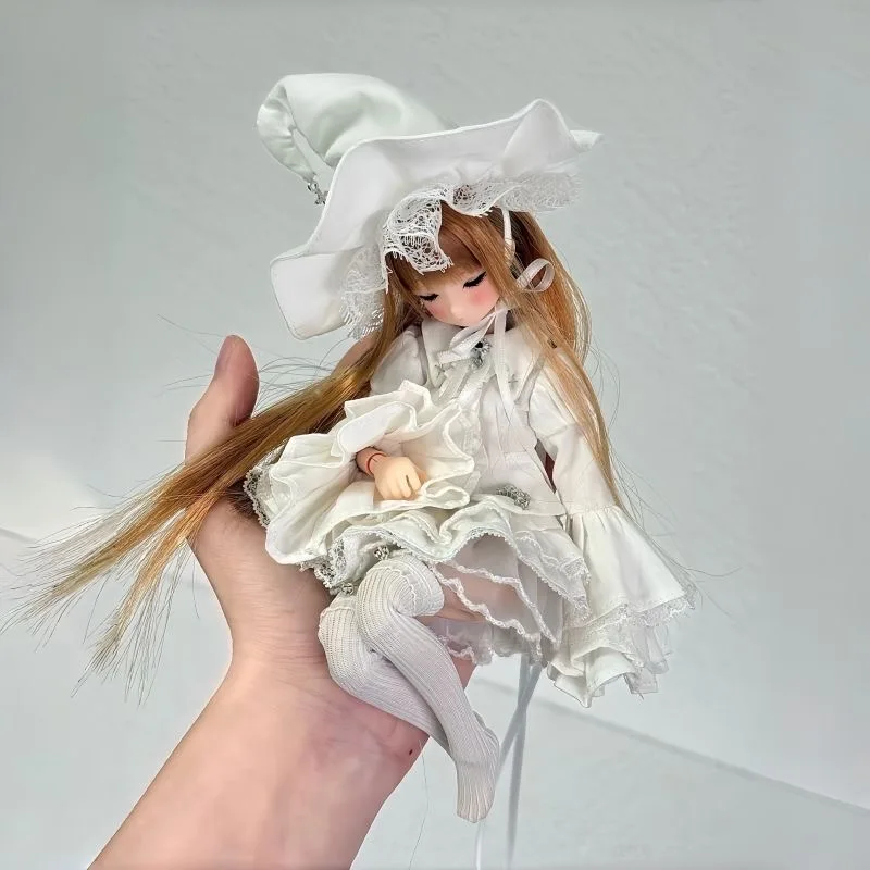 （customization 30day）BJD doll clothes suitable for ob24 azone size Cute suspender skirt clothing set doll accessories (3 points)