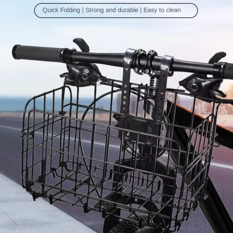 ตะกร้าจักรยานแบบแขวนพับได้สำหรับจักรยานเสือภูเขา, ตะกร้าจักรยาน, ตะกร้าแขวนด้านข้างและด้านหน้า-ด้านหลัง