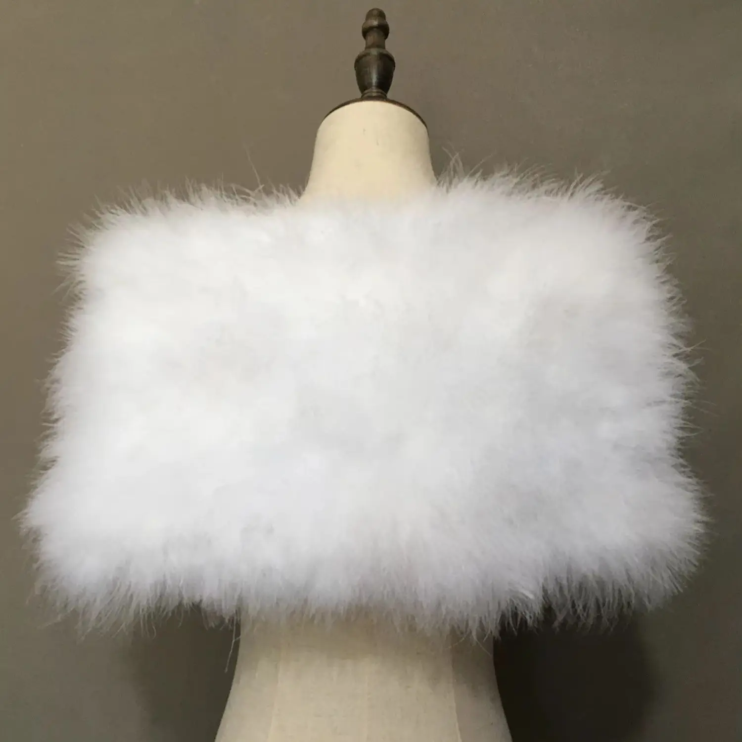 Turkey Feather Wedding Coat for Women, Free Size, Real White Color, High Quality, New Arrivals, B210923, 2023