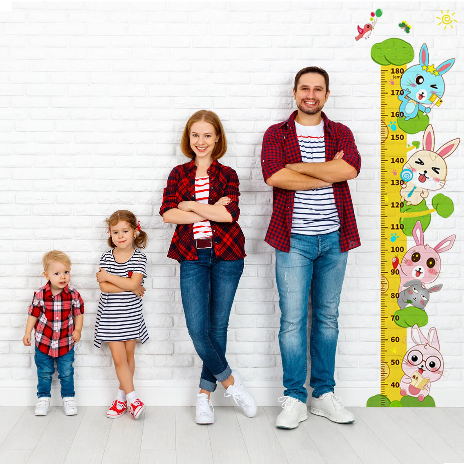 Chart Nursery Hanging Rulers Children Kids Height Wall Sticker Measuring Decal