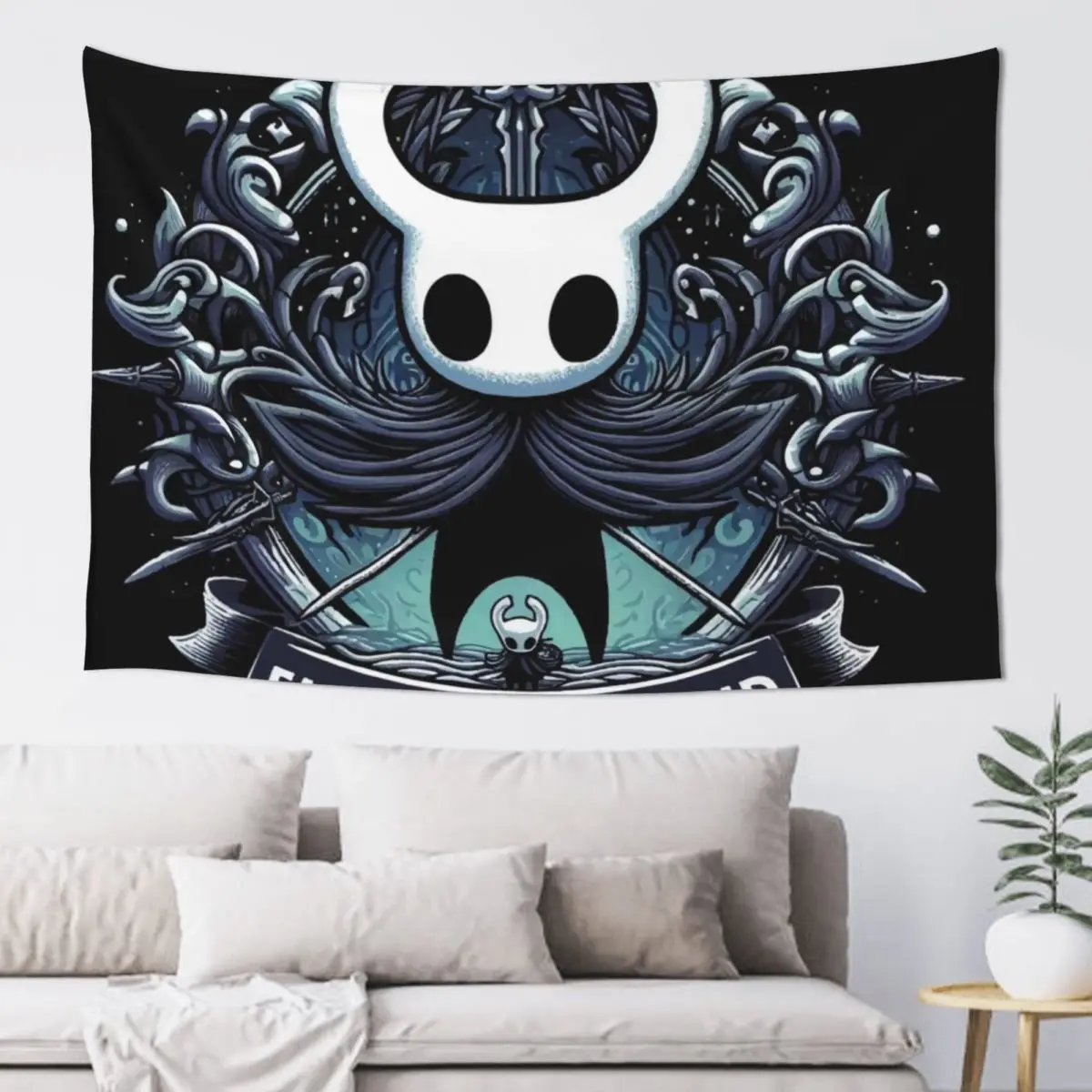 

Hollow Knight Fanart Tapestry Tapete For The Wall Room Aesthetic Tapestry