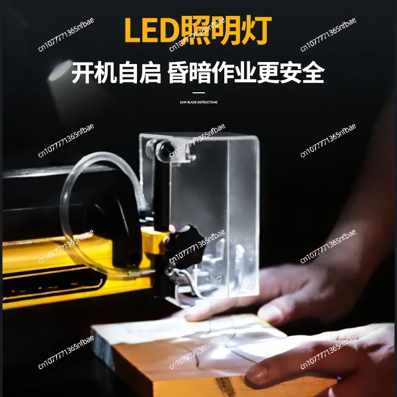 Desktop Speed Control Curve , Flower Carving Woodworking Table Reciprocating Saw Wire Electric