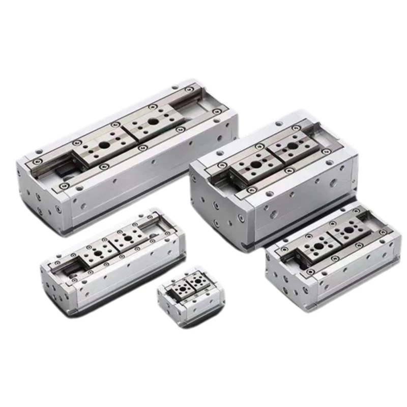 

Пневматический цилиндр AFR Brand HFD 8 12 16 20 с направляющей для скользящего стола, компактный пневматический захват, цилиндр двойного действия для скользящего стола