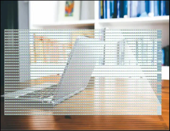 Customizable P6.5 LED Film Screen Indoor Transparent Display Shopping Mall Restaurant Glass Led High Transparency Flexible LED