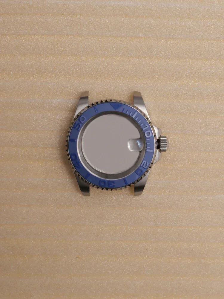 Silver Yacht Design Style Case with Sapphire Crystal Water Resistant for NH35 Nh36 Nh34 Automatic Mechanical Movement Watch Case