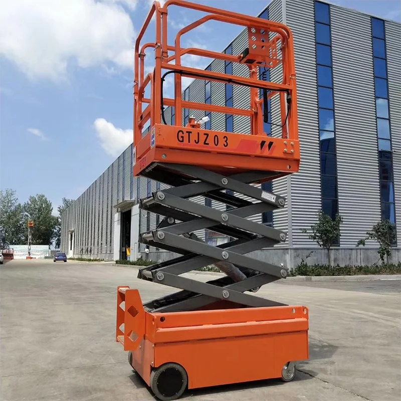 5m 6m Small JLG Genie Sky Access Tool Electric Platform Table Lift Mini Self Propelled Scissor Lift 3m For Sale