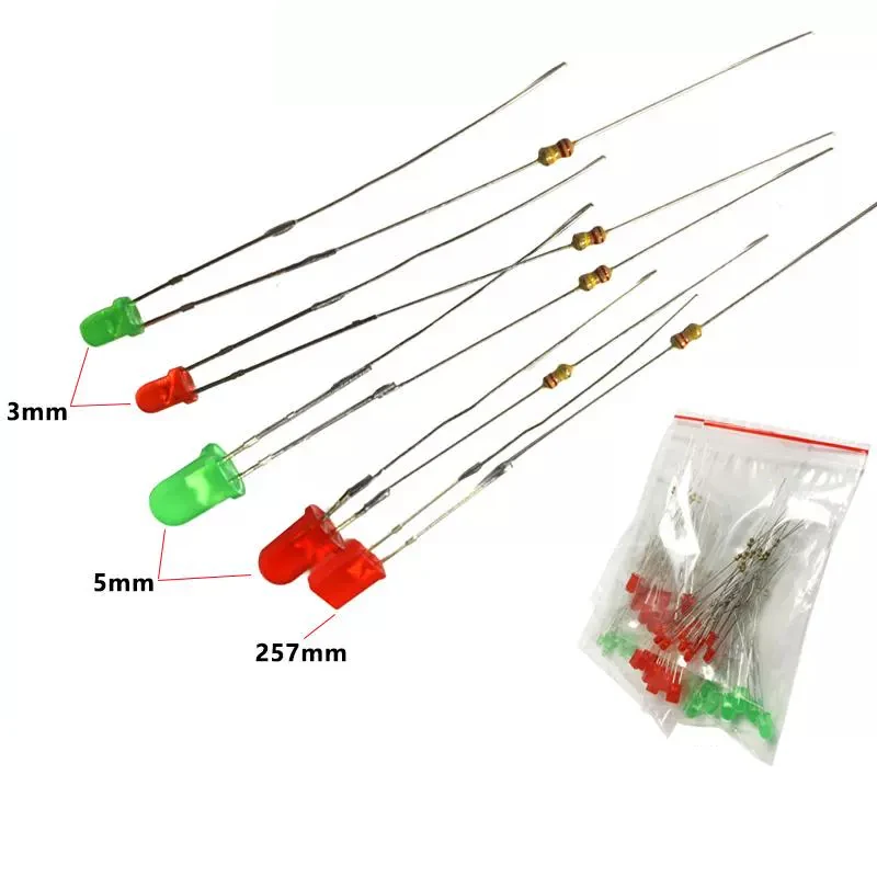 3/5mm Connector LED 257 Square 220V Power Strip Socket Indicator Light Bulb Power Supply Neon Lamp with Resistor Terminal Block - view 4