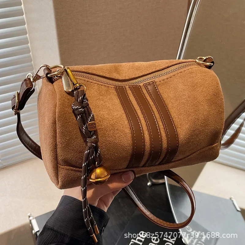 عالية الشعور المرأة 2025 ربيع جديد حقيبة كتف عادية موضة رسول حقيبة الهاتف المحمول ريترو تنوعا المرأة الإبط حقيبة #2