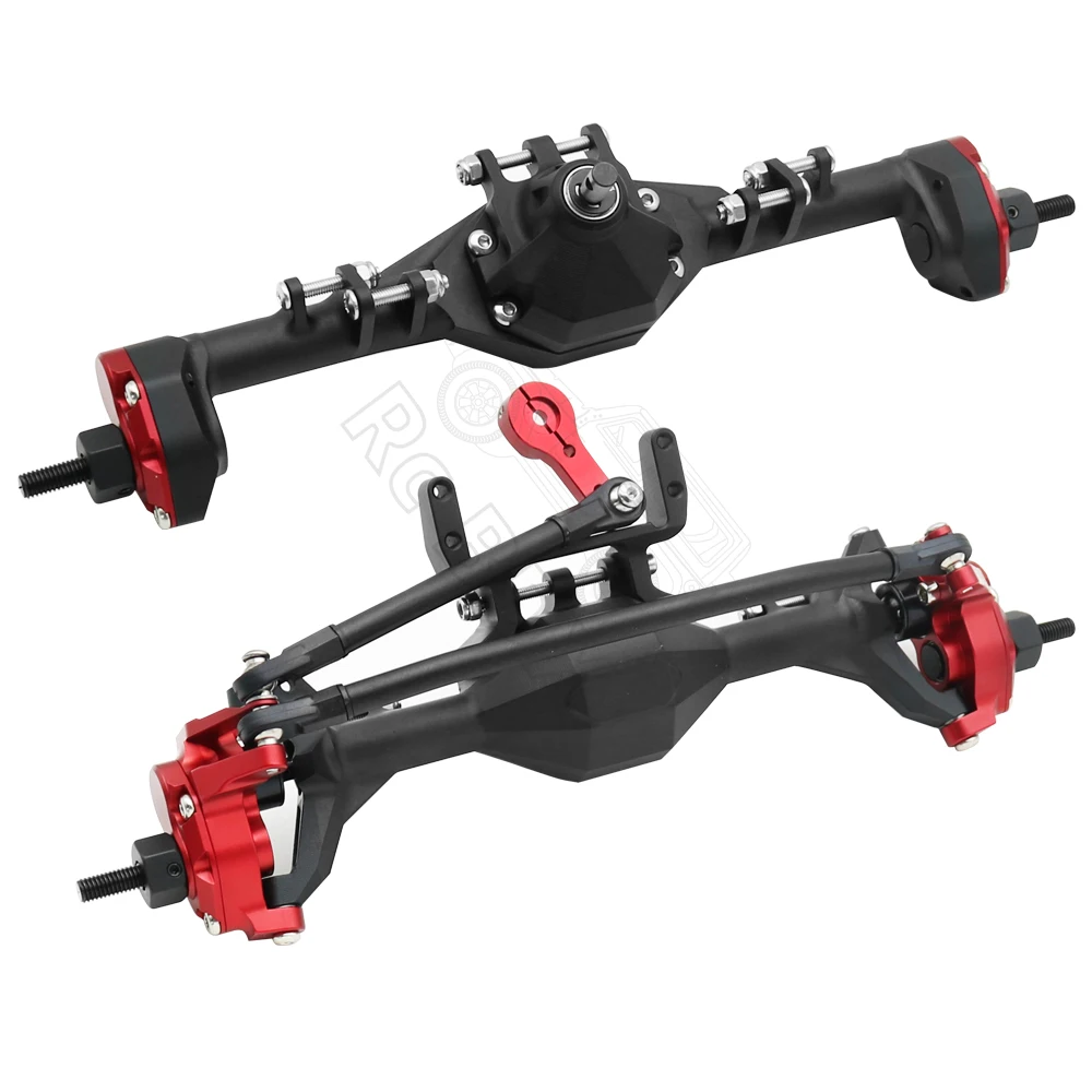 CNC-gefreesd aluminium geïntegreerde portaalas voor achter geanodiseerd voor 1/10 RC Crawler auto Axiale SCX10 II RGT 86100 Redcat GEN8