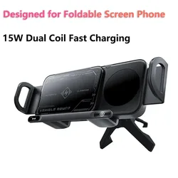 Wireless Fast Car Charger Mount Gravity Phone Holder For Samsung Automatic Rotating Phone Charging Stand Dropshipping