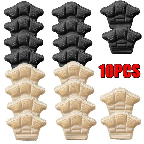 운동화 용 10Pcs 피트 패드 발 뒤꿈치 보호대 스티커 컴포트 실리콘 미끄럼 방지 신발 패드 발 통증 완화제 신발 삽입물