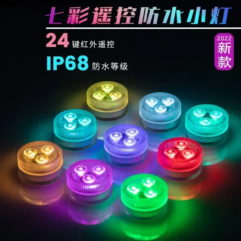 

3 LED Underwater Light 16 Colors RGB IP68 Waterproof Swimming Pool Accessories Light Outdoor Submersible Lights for Pond Vase