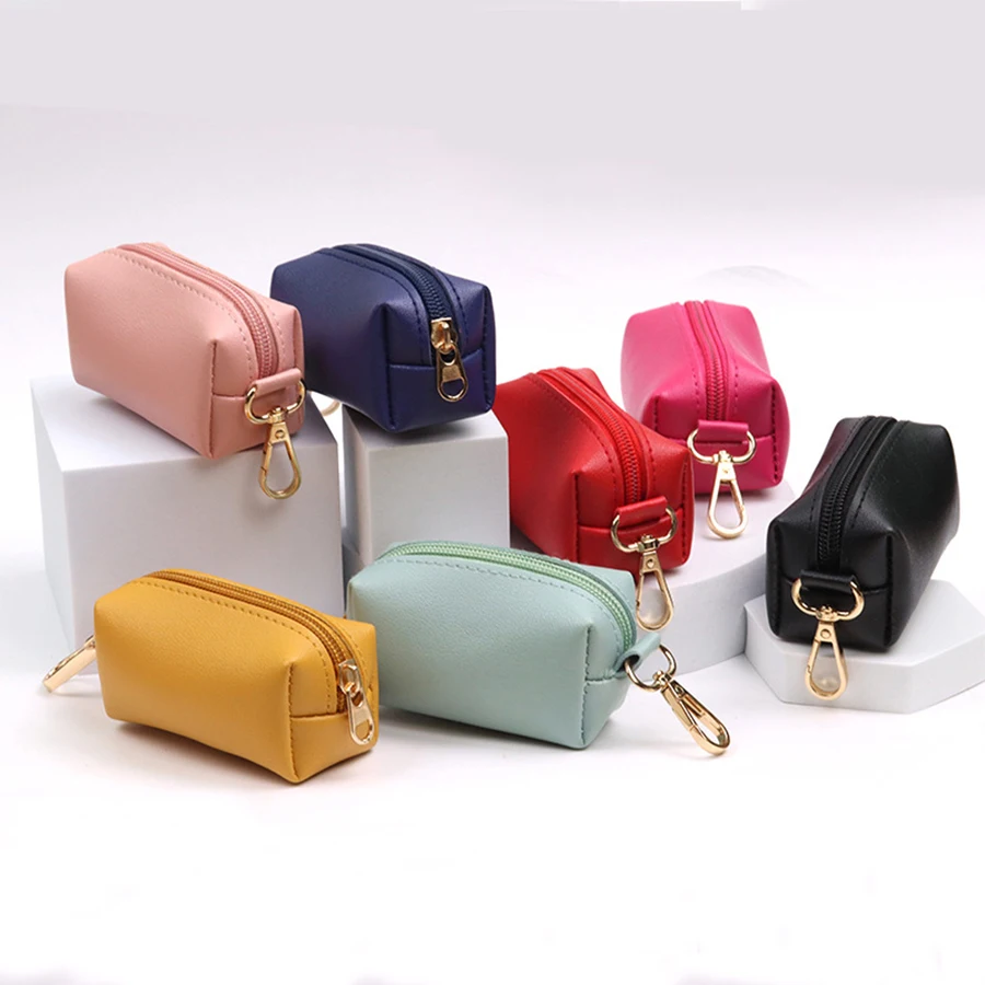 Pet Poop Bag Dispenser Dog Garbage Bag PU Leather Outdoor Portable Dog Walking Poop Collection Box - view 5