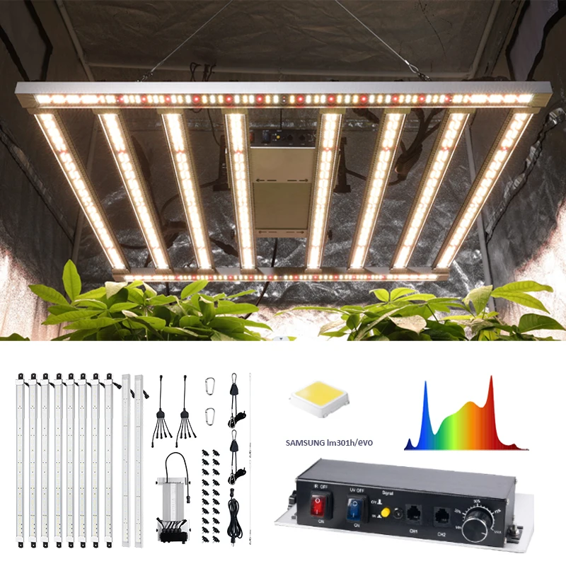 600W LM301H Evo Led Grow Light Bar Balanced PPFD UV IR Separate Control 240W 680W Full Spectrum Indoor Plants Grow Led Lights