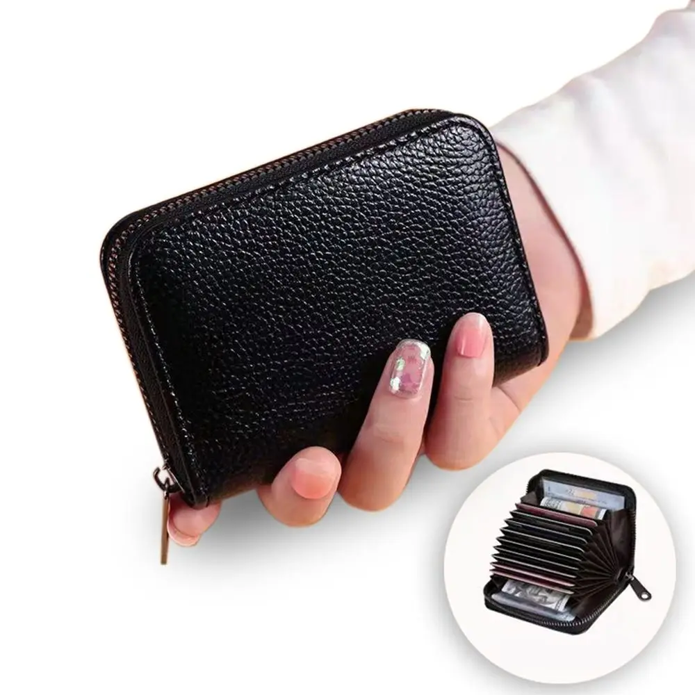 Organ Card Holder RFID Anti-theft Women Men Small Business Wallet 11 Slots Multifunctional Credit Card Holder Purse