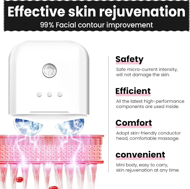 Nowe Mini Domowe Urządzenie Kosmetyczne Usuwające Podwójny Podbródek, Tonujące Twarz, Urządzenie do Liftingu Twarzy, Mikroprądowy Masaż Twarzy