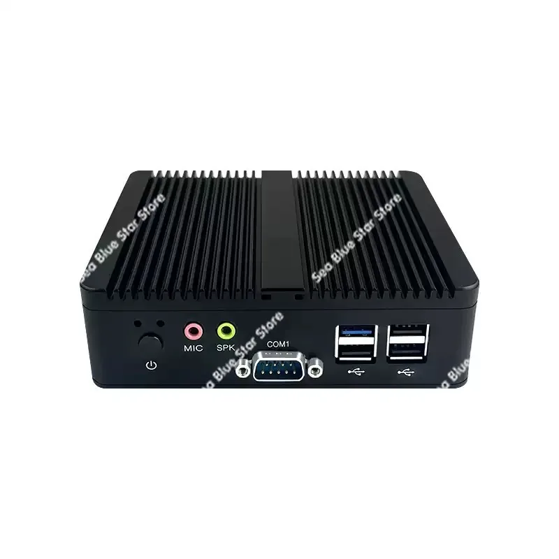 Mini host j1900 dual network port J6412 embedded industrial desktop microcomputer linux industrial computer