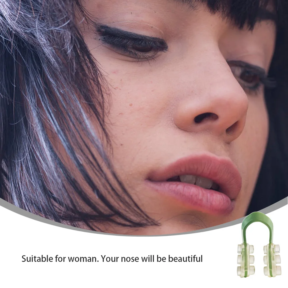 

1 Set U-Shaped Silica Gel Nose Clips For Night Sleep Women Comfortable Durable Easy Color Included U Type Nasal