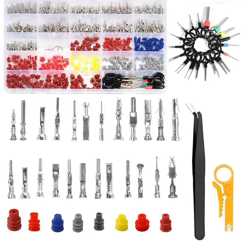 

578 шт., комплект автомобильных разъемов 1-3,5 мм, аксессуары для автомобильных разъемов, штырь, штекерные и женские клеммные колодки с обжимными клеммами