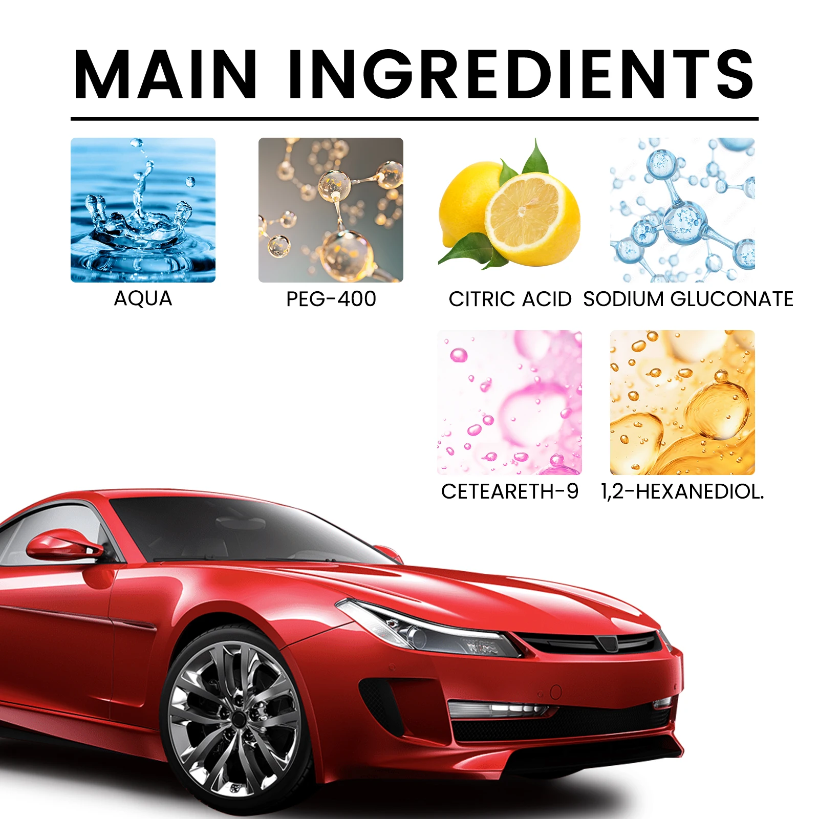 Spray professionnel pour l'élimination de la rouille automobile, polissage, nettoyage, soins, roue, carrosserie, dissolvant de taches de rouille