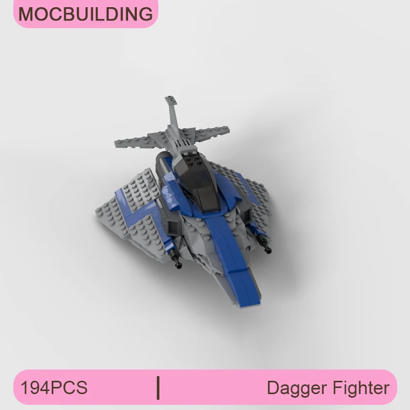 

MOC Building Blocks Space Fighter Model DIY Assemble Bricks Collection Display Creative Educational Xmas Toys Gifts 194PCS
